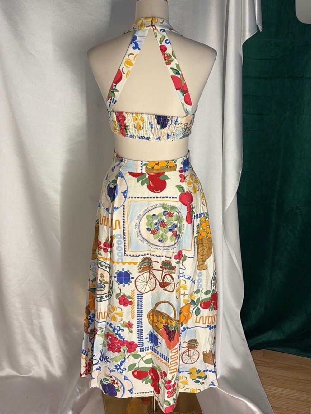 Zara coastal printed two piece - Picture 5 of 6